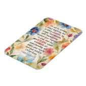 Filippenzen 4:6-7 Christelijk Bijbelvers Waterverf Magneet (Linkerzijde)