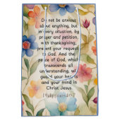 Filippenzen 4:6-7 Christelijk Bijbelvers Waterverf Medium Cadeauzakje (Achterkant)