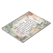 Filippenzen 4:6-7 Christelijk Bijbelvers Waterverf Notitieboek (Linkerzijde)