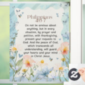 Filippenzen 4:6-7 Christelijk Bijbelvers Waterverf Raamsticker (Huis)