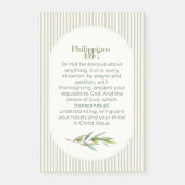 Filippenzen 4:6–7 Christelijke Aanmoedigingsgesche Post-it® Notes (Voorkant)