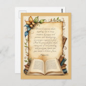 Filippenzen 4:6-7 Christelijke Bijbeltekst Briefkaart (Voorkant / Achterkant)