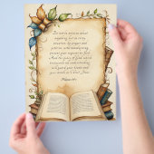 Filippenzen 4:6-7 Christelijke Bijbeltekst Flyer (Hand)