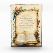 Filippenzen 4:6-7 Christelijke Bijbeltekst Fotoblokken (Voorkant)