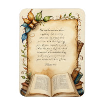 Filippenzen 4:6-7 Christelijke Bijbelvers Kunst