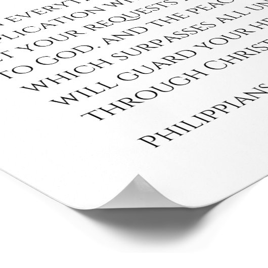 Filippenzen 4:6-7 Wees angstig voor niets Christel Poster (Hoek)