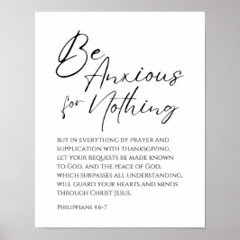 Filippenzen 4:6-7 Wees angstig voor niets Christel Poster