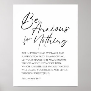 Filippenzen 4:6-7 Wees angstig voor niets Christel Poster