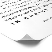 Filippenzen 4:6-7 Wees nergens bang voor Poster (Hoek)