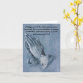 Filippenzen 4 6 Biddende handen noteren Kaart. Kaart (Gele Bloem)