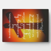 Filippenzen 4:6 fotoplaat (voorkant)