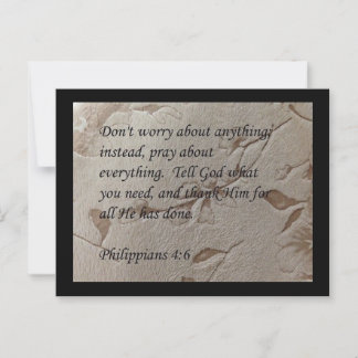 Filippenzen 4:6 schriftkaart briefkaart