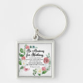 Filippenzen 4:6 Wees bezorgd om niets bloemigs Sleutelhanger (Voorkant)