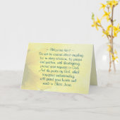 Filippenzen 4:7 Vrede van God zal uw hart bewaken Kaart (Gele Bloem)