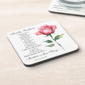 Filippenzen 4:8 Alles wat edele bloem is Bier Onderzetter (Linkerzijde)