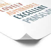 Filippenzen 4:8 boho kleur kinderkamer poster (Hoek)