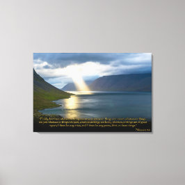 Filippenzen 4:8 Christelijk Bijbelvers Canvas Art Afdruk