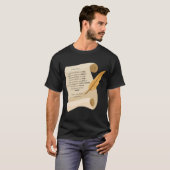 Filippenzen 4:8 KJV Bijbel Quote Scroll Unisex T-shirt (Voorkant volledig)