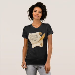 Filippenzen 4:8 KJV Bijbel Quote Scroll Vrouwen T-shirt
