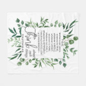 Filippenzen 4:8 Wat edele eucalyptus is Fleece Deken (Voorkant (Horizontaal))