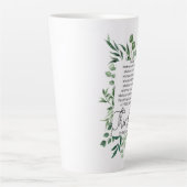 Filippenzen 4:8 Wat edele eucalyptus is Latte Mok (Voorkant)