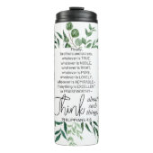 Filippenzen 4:8 Wat edele eucalyptus is Thermosbeker (Voorkant)