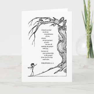 Filippenzen dank je wel bedankkaart