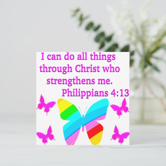  FILIPPIËN 4:13 BUTTERFLY-ONTWERP (Staand voorkant)