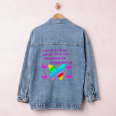 FILIPPIËN 4:13 BUTTERFLY-ONTWERP DENIM JACKET (Hangar)
