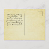 Filippijnen 1:2-3 Grace en vrede voor jou, Bijbel Briefkaart (Achterkant)