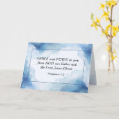 Filippijnen 1:2-3 Grace en vrede voor jou, Bijbel Kaart (Gele Bloem)