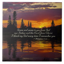 Filippijnen 1:2-3 Grace en vrede voor jou, zonsond