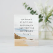 Filippijnen 1:6 GOD, die goed werk hebben verricht Briefkaart (Staand voorkant)