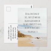 Filippijnen 1:6 GOD, die goed werk hebben verricht Briefkaart (Voorkant / Achterkant)