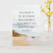 Filippijnen 1:6 GOD, die goed werk hebben verricht Kaart (Gele Bloem)