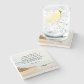 Filippijnen 1:6 GOD, die goed werk hebben verricht Stenen Onderzetter (Zijkant)