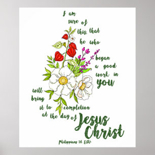 Filippijnen 1:6 poster