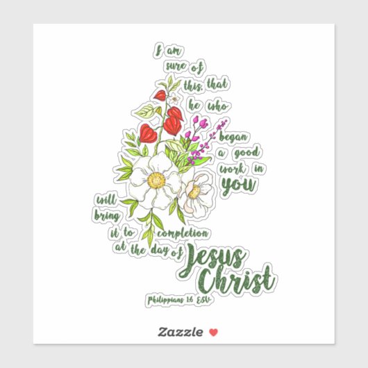 Filippijnen 1:6 sticker (Vel)