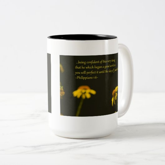 Filippijnen 1:6 tweekleurige koffiemok (Voorkant rechts)