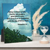 Filippijnen 1:6 vol vertrouwen, ... fotoplaat (Zijkant)