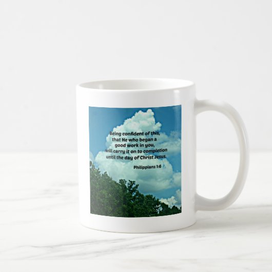 Filippijnen 1:6 vol vertrouwen, ... koffiemok (Rechts)