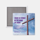 Filippijnen 2:9-11 MACHT IN NAAM VAN JESUS Magneet (Voorkant / Achterkant)