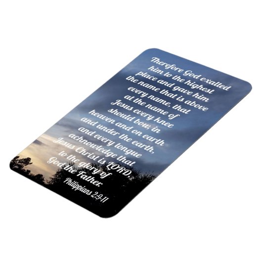 Filippijnen 2:9-11 magneet (Linkerzijde)