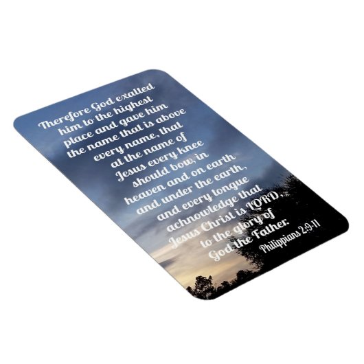 Filippijnen 2:9-11 magneet (Rechterzijde)