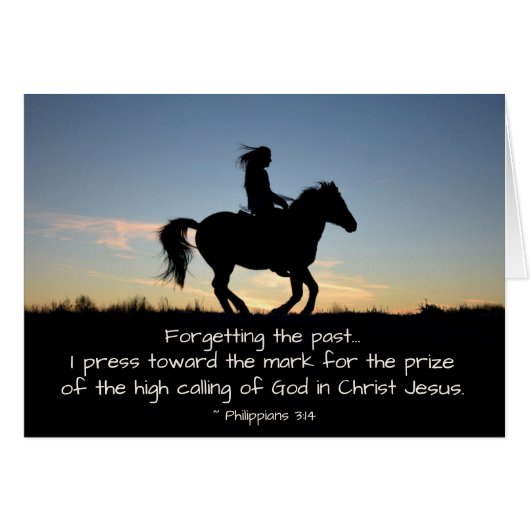 Filippijnen, 3:13-14, vergeten het verleden, Kaart (Voorkant Horizontaal)