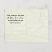 Filippijnen 3:13-14 Verwijzend over het verleden Briefkaart (Achterkant)