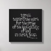 Filippijnen 3.14 Bijbelse versie Canvas Afdruk (Voorkant)