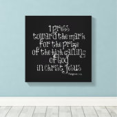 Filippijnen 3.14 Bijbelse versie Canvas Afdruk (Insitu (Houten vloer))