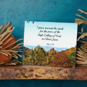 Filippijnen 3:14 Ik druk op de markering... Fotoplaat (Zijkant)