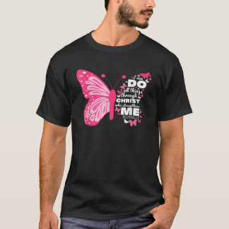 Filippijnen 413 Butterfly Christus Verse Gift T-shirt